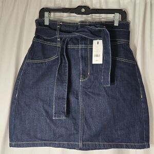 Dynamite Denim High Waisted Belted Skirt NWT Sz M